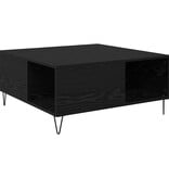 VidaXL Salontafel Zwart eiken 80 x 80 x 36.5 cm Bewerkt hout
