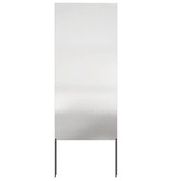 VidaXL Tuin Privacy Screen Fretwerk Zilver 50 x 140 cm Roestvrij staal