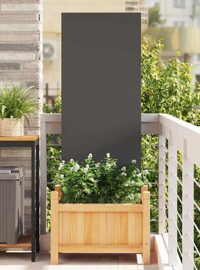 VidaXL Tuin Privacy Screen Zwart 50 x 140 cm Koudgewalst staal