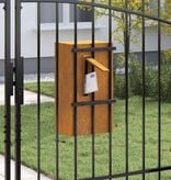 VidaXL Brievenbus Roestig 30 x 23 x 55 cm Cortenstaal