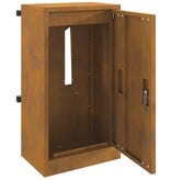 VidaXL Brievenbus Roestig 30 x 23 x 55 cm Cortenstaal