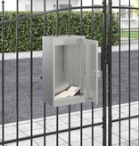 VidaXL Brievenbus Zwart 30 x 23 x 55 cm Gegalvaniseerd staal