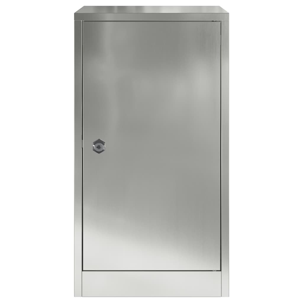 VidaXL Brievenbus Zwart 30 x 23 x 55 cm Gegalvaniseerd staal