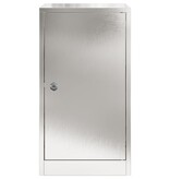 VidaXL Brievenbus Zwart 30 x 23 x 55 cm Roestvrij staal