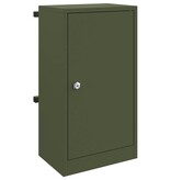 VidaXL Brievenbus Olijfgroen 30 x 23 x 55 cm Staal