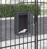 VidaXL Brievenbus Antraciet 30 x 23 x 55 cm Staal