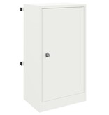 VidaXL Brievenbus Wit 30 x 23 x 55 cm Staal