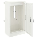 VidaXL Brievenbus Wit 30 x 23 x 55 cm Staal