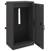 VidaXL Brievenbus Zwart 30 x 23 x 55 cm Staal