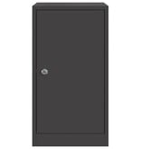 VidaXL Brievenbus Zwart 30 x 23 x 55 cm Staal