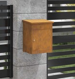 VidaXL Pakket inwerp box Roestig 44 x 35 x 59 cm Cortenstaal