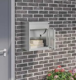 VidaXL Pakket inwerp box Zwart 44 x 35 x 59 cm Gegalvaniseerd staal