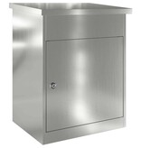 VidaXL Pakket inwerp box Zwart 44 x 35 x 59 cm Gegalvaniseerd staal