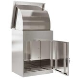VidaXL Pakket inwerp box Zwart 44 x 35 x 59 cm Roestvrij staal