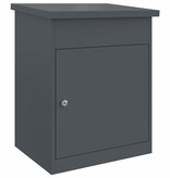 VidaXL Pakket inwerp box Antraciet 44 x 35 x 59 cm Staal