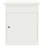 VidaXL Pakket inwerp box Wit 44 x 35 x 59 cm Staal