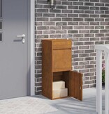 VidaXL Pakket inwerp box Roestig 41 x 38 x 103 cm Cortenstaal