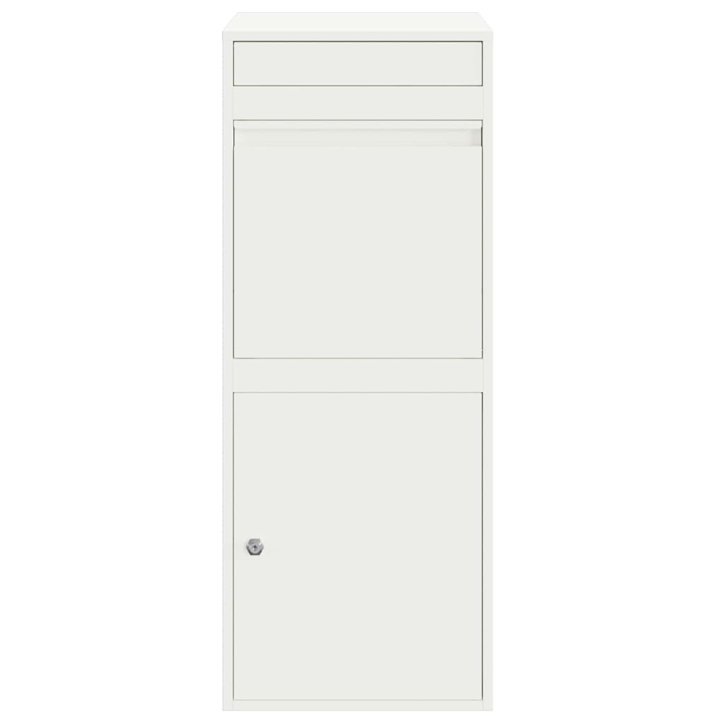 VidaXL Pakket inwerp box Wit 41 x 38 x 103 cm Staal