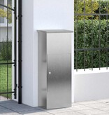 VidaXL Pakket inwerp box Zwart 44.5 x 29 x 110.5 cm Roestvrij staal