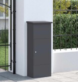 VidaXL Pakket inwerp box Antraciet 44.5 x 29 x 110.5 cm Staal