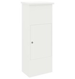 VidaXL Pakket inwerp box Wit 44.5 x 29 x 110.5 cm Staal