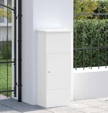 VidaXL Pakket inwerp box Wit 44.5 x 29 x 110.5 cm Staal