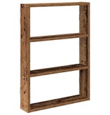 VidaXL Wandschap 43x9x60 cm bewerkt hout oud houtkleurig