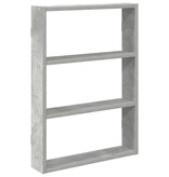 VidaXL Wandschap 43x9x60 cm bewerkt hout betongrijs