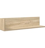 VidaXL Wandschappen 2 st 75x16,5x16,5cm bewerkt hout sonoma eikenkleur