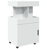 VidaXL Drankkar 50x41x89 cm bewerkt hout wit