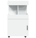 VidaXL Drankkar 50x41x89 cm bewerkt hout wit