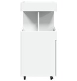 VidaXL Drankkar 50x41x89 cm bewerkt hout wit