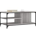VidaXL Salontafel 100x50x45 cm bewerkt hout grijs sonoma
