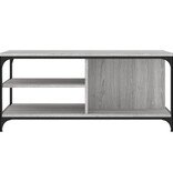 VidaXL Salontafel 100x50x45 cm bewerkt hout grijs sonoma