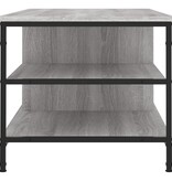 VidaXL Salontafel 100x50x45 cm bewerkt hout grijs sonoma