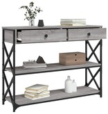 VidaXL Wandtafel 100x28x75 cm bewerkt hout grijs sonoma eikenkleurig