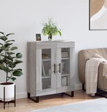 VidaXL Dressoir 69,5x34x90 cm bewerkt hout grijs sonoma eikenkleurig