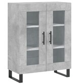 VidaXL Dressoir 69,5x34x90 cm bewerkt hout betongrijs