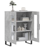 VidaXL Dressoir 69,5x34x90 cm bewerkt hout betongrijs