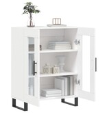 VidaXL Dressoir 69,5x34x90 cm bewerkt hout wit