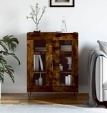 VidaXL Dressoir 69,5x34x90 cm bewerkt hout gerookt eikenkleurig