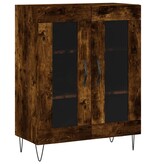 VidaXL Dressoir 69,5x34x90 cm bewerkt hout gerookt eikenkleurig