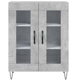 VidaXL Dressoir 69,5x34x90 cm bewerkt hout betongrijs