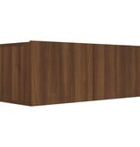 VidaXL Tv-meubel 80x30x30 cm bewerkt hout bruin eikenkleur