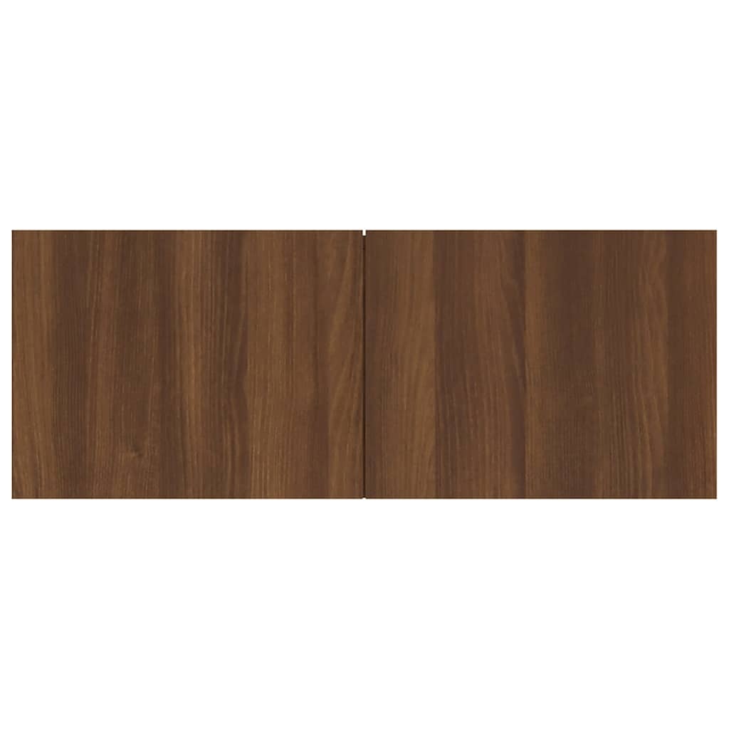 VidaXL Tv-meubel 80x30x30 cm bewerkt hout bruin eikenkleur