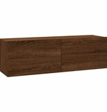 VidaXL Tv-wandmeubel 100x30x30 cm bewerkt hout bruin eikenkleur