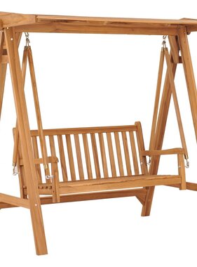 VidaXL Schommelbank 170 cm massief teakhout