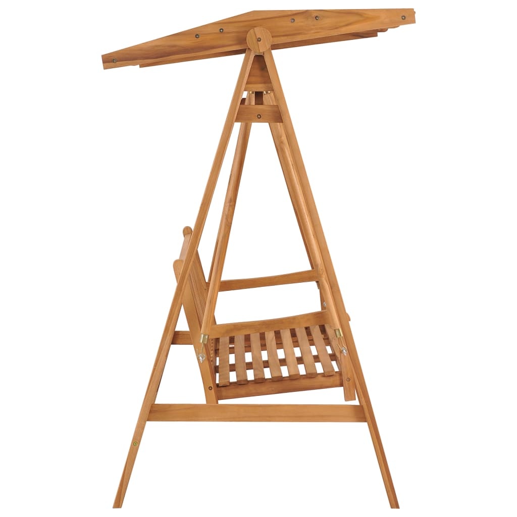 VidaXL Schommelbank 170 cm massief teakhout