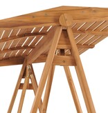 VidaXL Schommelbank 170 cm massief teakhout
