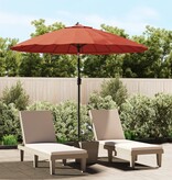 VidaXL Parasol met aluminium paal 270 cm terracottakleurig